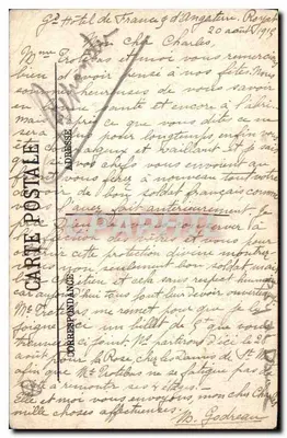 Clermont-Ferrand — Statua Wercingetoryka — LL. Selecta, n° 132 — Rewers