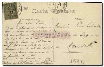 Clermont-Ferrand — De Kathedraal — onbekende uitgever, n° 368 — Achterkant