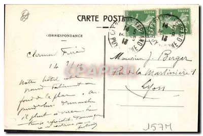 Clermont-Ferrand — Place de Jaude — Piekło Auvergne, nr 100 — Rewers