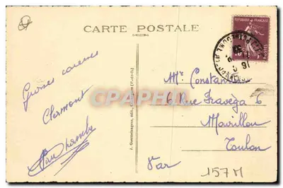 Clermont-Ferrand — Fontanna Amboise — J. Goutelanges, wyd. Clermont (P.-d.-R.) — Rewers