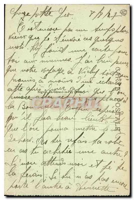Clermont-Ferrand — Place de Jaude — Widok na Plateau de Gergovia i Montrognon — L'Auvergne Pittoresque, nr 4041 — Rewers