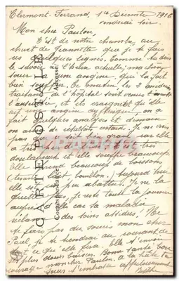 Clermont-Ferrand — Estátua de Vercingétorix — Editor P. de-D. n° 431 bis — Verso