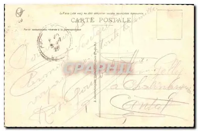 Clermont-Ferrand — Vista sobre Jaude e a Catedral — G. D'O. n°1110 — Verso