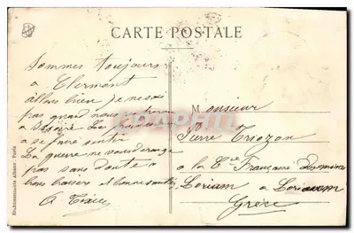 Pitoreska Auvergne — 159. Tematy źródła petryfikującego — E.A. — Clermont-Ferrand — Rewers