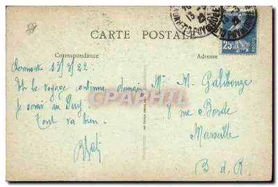 Clermont-Ferrand — De Kathedraal — L'Auvergne Illustrée 67 — Achterkant