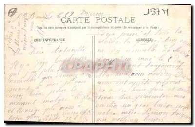 Clermont-Ferrand — Vista geral — Lib. Bougé-Béal, 21 Rue de l’Ecu, Clermont-Ferrand — Verso