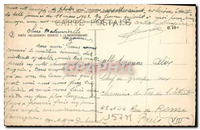 Clermont-Ferrand — monumentalna fontanna na Place Delille — g. d'o. - 1066 — Rewers