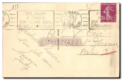 Dinard — Wyspa Moulinet — Loïc, n°1394 — Rewers