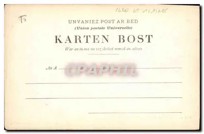 Dinard. Wyspa Malouine — Kolekcja A. Waron, Saint-Brieuc, nr 254 — Rewers