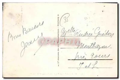 Dinard - A Praia da Ecluse e a Piscina — Bilhete postal antigo n°80, editada por C.A.R. — Verso