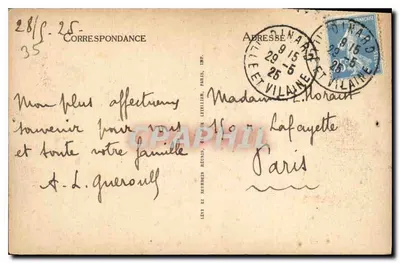 Dinard — As Terras e a Ponta do Moulinet — LL — Verso