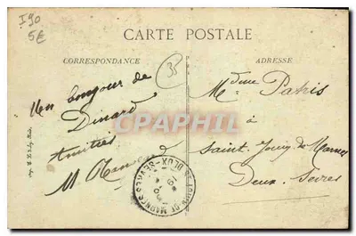 Dinard — Vue Générale - La Plage — Éditeur B.D. n°27 — Verso