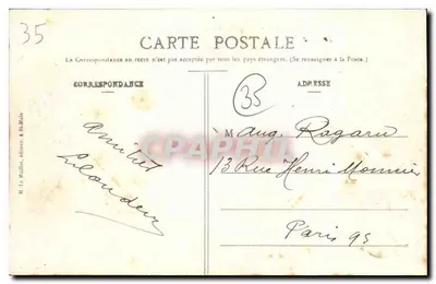 St-Malo - Os Muros e o Môle — H. Le Maillet, série 865 — Verso
