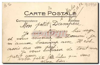 Saint-Malo — A Grande Praia e o Castelo — LL. — N° 116 — Verso