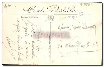 Saint-Malo — Os Quais e a Grande Porta — Lévy Fils & Cie, n°27 — Verso