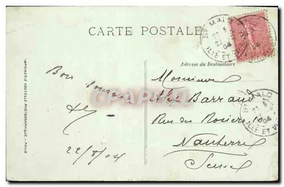 Saint-Malo — Le Jardin du Château — LL. — n° 169 — Verso