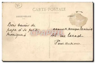 Porta Saint-Vincent — Saint-Malo — Vista interna — Editora: C. G. de la Rue — Verso