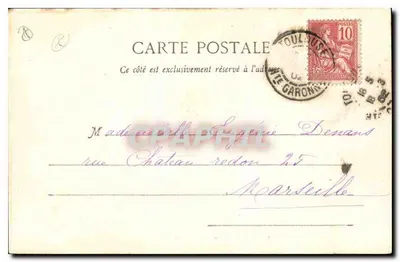 Couloubous - S. SERNIN (Widok Ogólny) — Lalouche frères, Toulouse, n°12 — Rewers