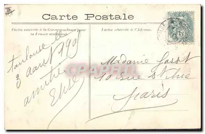 Toulouse — Cour do Capitole e Estátua de Henrique IV — Verso