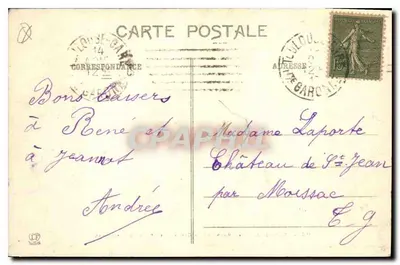Toulouse - De oevers van de Garonne en de Brug Sint-Michaël — Uitgever: Lacombe Frères, n° 158 — Achterkant