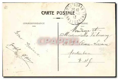 Toulouse — Tuin Lafayette, Beeld Goudelin — Uitgave Jeanne d'Arc — Achterkant