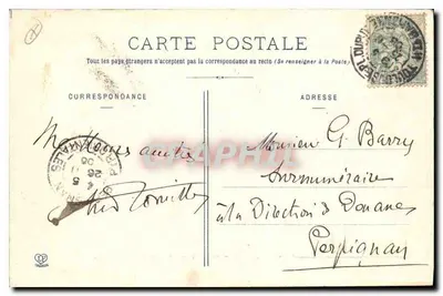 Toulouse — Faculdade de Ciências — Editor: Philadelphia Labouche frères, Toulouse, n° 109 — Verso