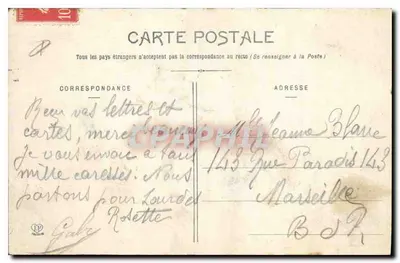 Toulouse - St-Sernin - Fachada Norte — Fototipia Labouche Frères, Toulouse, n°94 — Verso