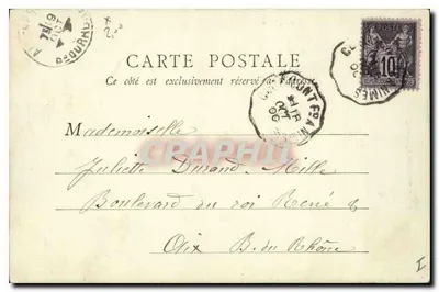Absydę Notre-Dame-du-Port — Clermont-Ferrand — B.F., Paris — Rewers