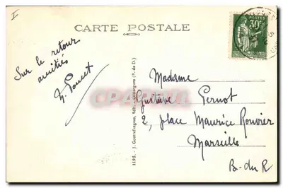 Clermont-Ferrand — Jezioro w Ogrodzie Botanicznym — Auvergne — Rewers