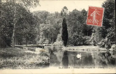 Isle-Adam — Château des Forgets (5) — L'étang — Premont édit. — Beaumont-sur-Oise