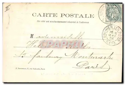 Enghien-les-Bains (S.-et-O.) — A Fonte do Rei — Boy Laistle, n°7 — Verso