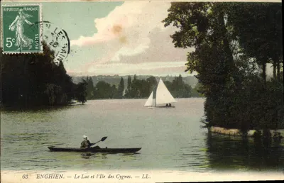 Enghien — O Lago e a Ilha dos Cisnes — LL. — N°63