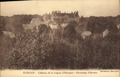 ÉCOUEN - Castelo da Legião de Honra - Panorama de Écouen — Coleção Duvillard
