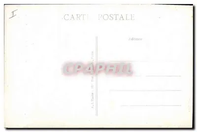 Écouen (S.-et-O.) — Zamek Legii Honorowej, kaplica i fosy południowe — A.L. Blute, Paryż — Rewers