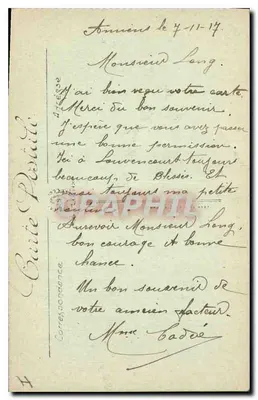Amiens — Katedra — Pejzaż ogólny — Wydawnictwo Visé Paris n°97 — Rewers