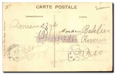 Amiens — Katedra — Statuy chóru — 4. seria, nr 5 L.C. — Rewers