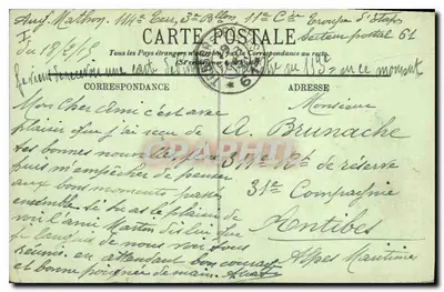 Amiens — Wejście na cmentarz Madeleine — LL. N° 156 — Rewers