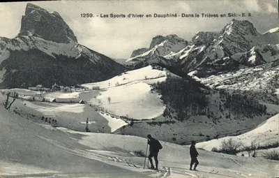 Esportes de inverno no Dauphiné - No Trièves em esqui. - E.R. - n°1259