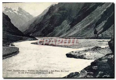 Dauphiné — Vale do Vénéon — O Plano do Lago e as Fétoules (3465 m.) — E.R.
