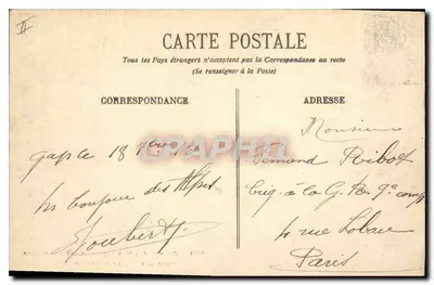 Dauphiné - Alpinistas em marcha de inverno na Vale da Clairée - E.R. - n°934 — Verso