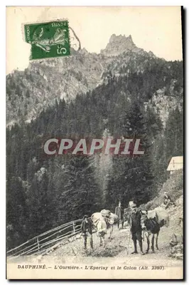 Dauphiné — A Ourière — L'Eperlay e o Colon (Alt. 2393) — editor não visível