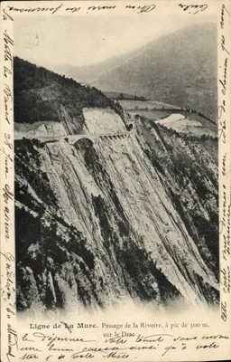 Linha de La Mure — Passagem da Rivoire a 300 m de altura — editor desconhecido