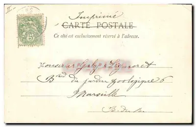 Rota de Malleval a Cognin (Isère) — Passagem sob um enorme bloco rochoso — Papeterie des Alpes - Eug. Robert, Grenoble — Verso