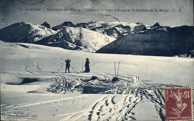Arredores do Bourg-d'Oisans — L'Alpe d'Huez e a Chaîne de la Meije — Franquet, editada