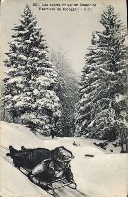 Esportes de inverno no Dauphiné — Escorregador — E.R. n°1192