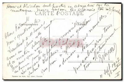 Dauphiné - Ruta de la Grave hacia el Lautaret - Un túnel — Reverso