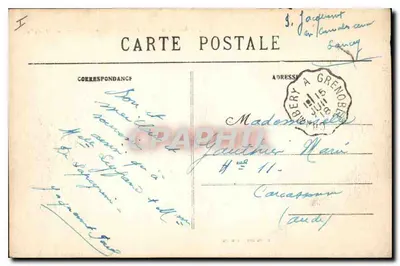 Pic de la Croix de Belledonne (2913m) — Dauphiné — G. Baillert, Grenoble — Verso