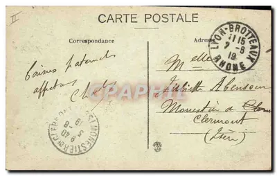Grenoble — Aleje Gare i Alsace-Lorraine — Alpy — G. Baffert, Grenoble — Rewers