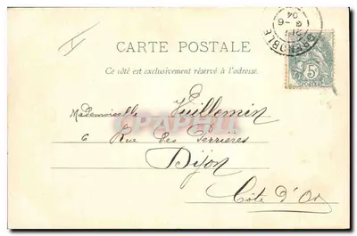 Grenoble — łańcuch Alp i brzegi Izery — Papeterie des Alpes Eug. Robert, Grenoble — Rewers