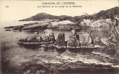 Corniche do Esterel — Os Rochos da ponta da Baumette — IND. J. F. S. T.
